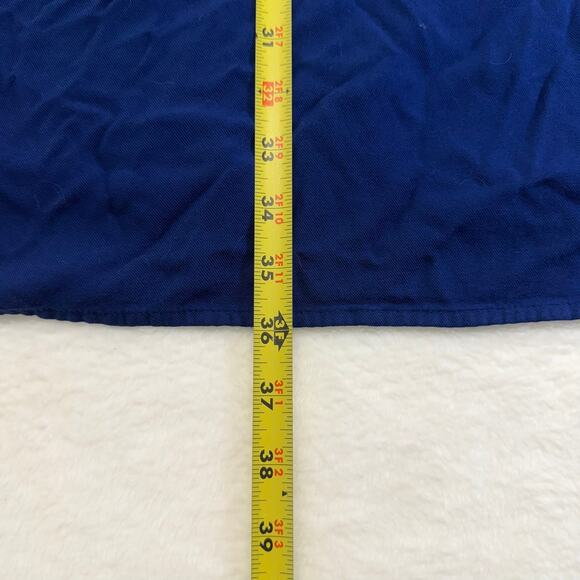 Old Navy Women's Size Large Navy Blue w/Orange Embroidered Neckline Shift Dress - Picture 4 of 8